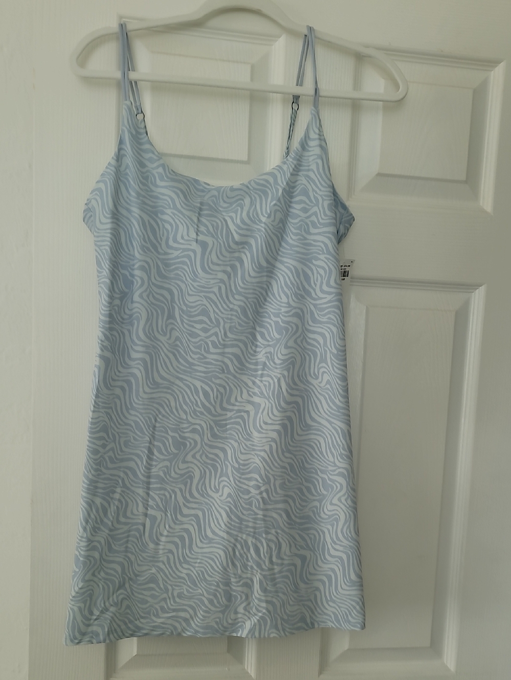Abercrombie & Fitch Pale Blue and White Printed Skort Dress